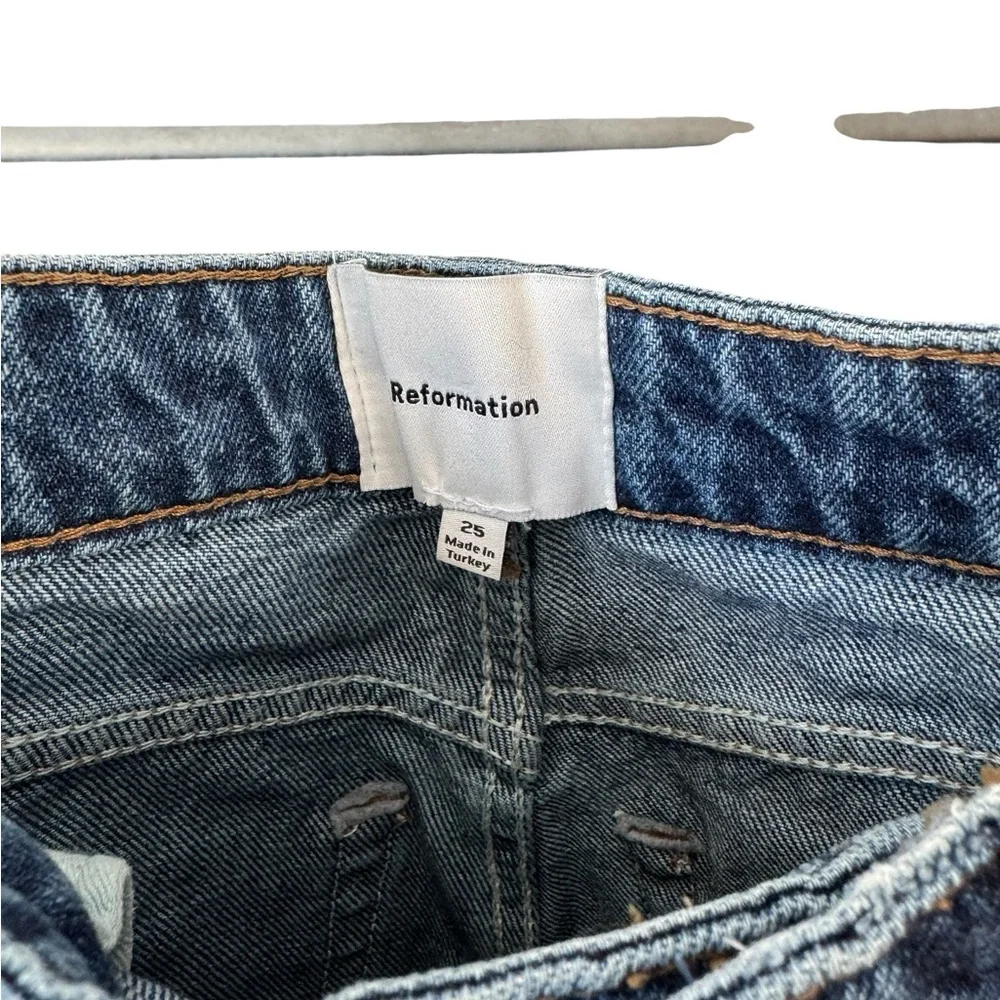 Reformation Classic Blue Denim Jeans - Picture 3 of 4